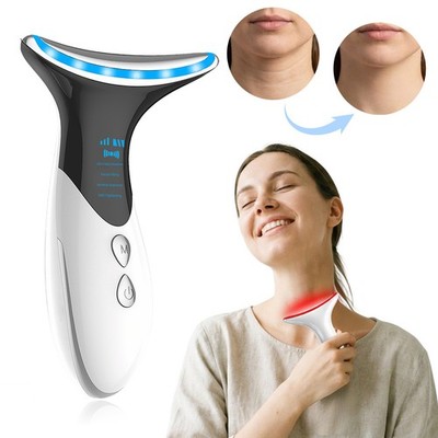 3-in-1 Red Blue Light Therapy Device Beauty Facial Massager for Skin Tightening