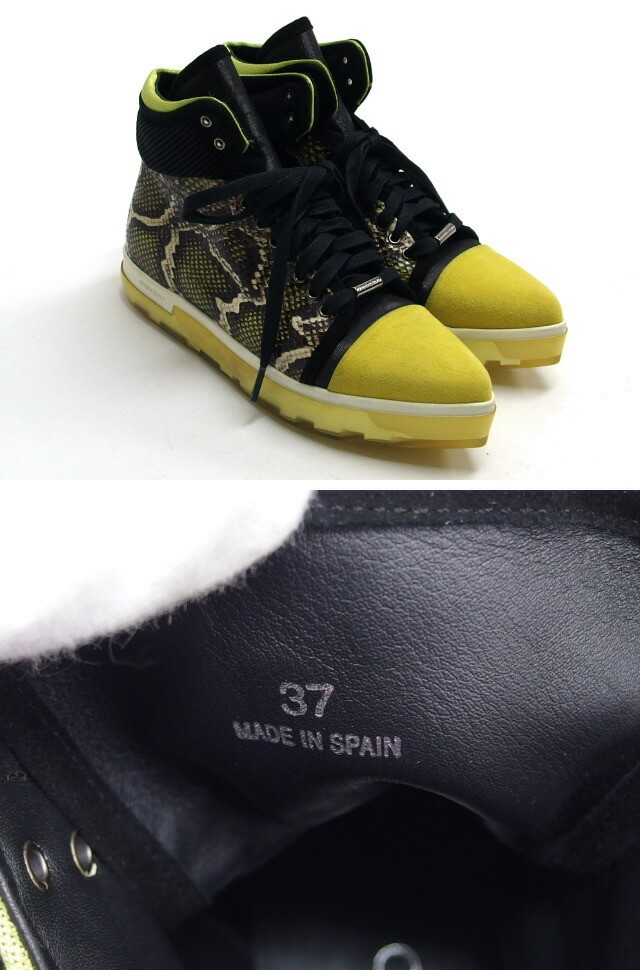 JIMMY CHOO  Python Pattern High top Sneakers Lace… - image 2