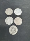 Morgan Silver Dollars Lot Of 5 Loose Coins (2)