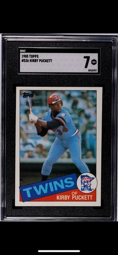 1985 Topps - Kirby Puckett #536 (RC) SGC 7