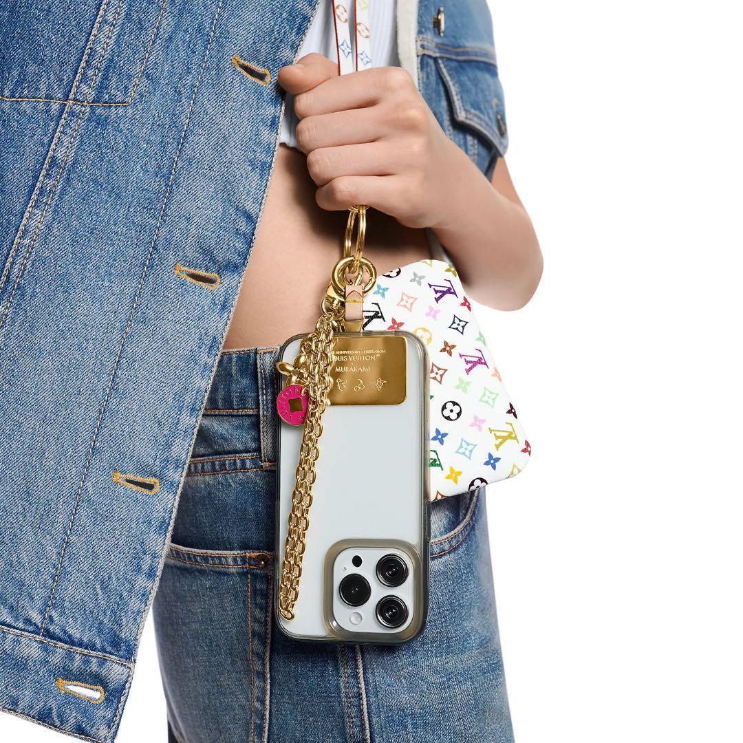 Brand New  LV TM Phone Holder Takashi Murakami 25092502 Gift Present 1203b