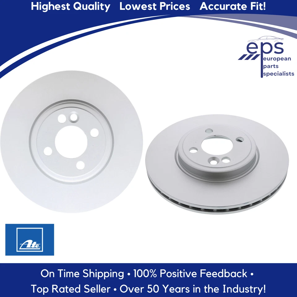 Rotores de disco de freno delanteros Mini Cooper 2006-15 Premium Ate Coated 34 11 6 858 652 Foto 2 de 4