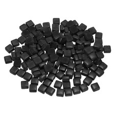 200g 140 Pieces 0.4" Iridescent Square Mosaic Tiles Black 