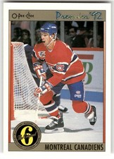 1991-92 O-Pee-Chee Premier #168 Petr Svoboda Montreal Canadiens