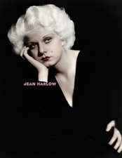 JEAN HARLOW  #2 BEAUTIFUL COLORIZED PHOTO 11 X 8.5 SHIPS FREE