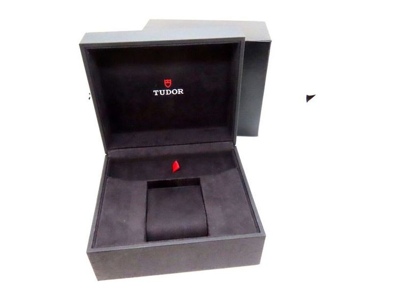 Tudor Watch Box Set - Genuine Black Case, Red Pouch & Documentation Cards
