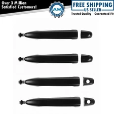 Front & Rear Exterior Door Handle Set Textured Black for Toyota Tacoma New