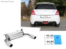 Fox Duplex Sportauspuff Suzuki Swift Sport 4 FZ NZ ab11 je 100mm rund eingerollt