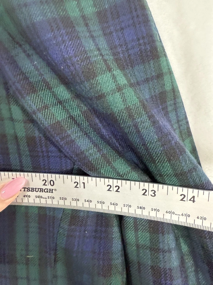 Blazer Woolrich Vintage Tartán Cuadros 46L Para Hombre Verde Azul Chaqueta Hecha en EE. UU. Preppy Foto 3 de 4