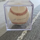 Joe Torre Rawlings Official American League Autographed Baseball in Display Case