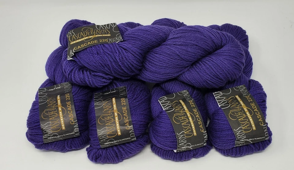 Cascade 220 Yarn (Lot of 5) Color #8904 - 3.5oz/220 Yards ea. Made in Peru NWT - Image 3 of 4