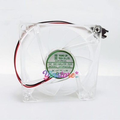 1 Pc. New YONG LIN DFS802512L Chassis Cooling Fan 8025 DC12V 1.1W 8CM 2Pin