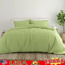 Microfiber 3PC Duvet Cover Set Soft Cozy Hypoallergenic Breathable Bedding New