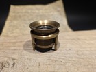 Antique Style Brass Tripod Jeweler's Loupe Standing Magnifying Glass Lens — photo 3