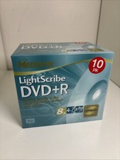 Memorex LightScribe DVD R 10 Pack Standard Jewel Case 8x 4.7GB 120min