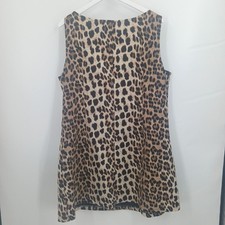 Cider Leopard Print Sleeveless Dress Womens Size 2XL Brown Animal Print Boho