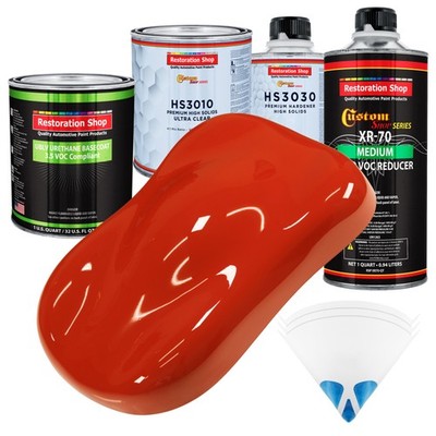 MONZA Red Premium Quart Kit Low VOC URETHANE BASECOAT Auto Paint Kit
