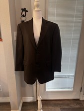 Jack Victor Super 100’s Wool Suit 41S Brown 2PC Vince-CT Made In Canada Union