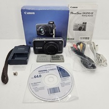 Canon PowerShot SX210 IS 14.1 MP Digital Camera 14x Zoom PC1468 E32 ERROR READ
