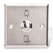 Blanko Edelstahl Klingelblende 86 x 86 mit Ta...