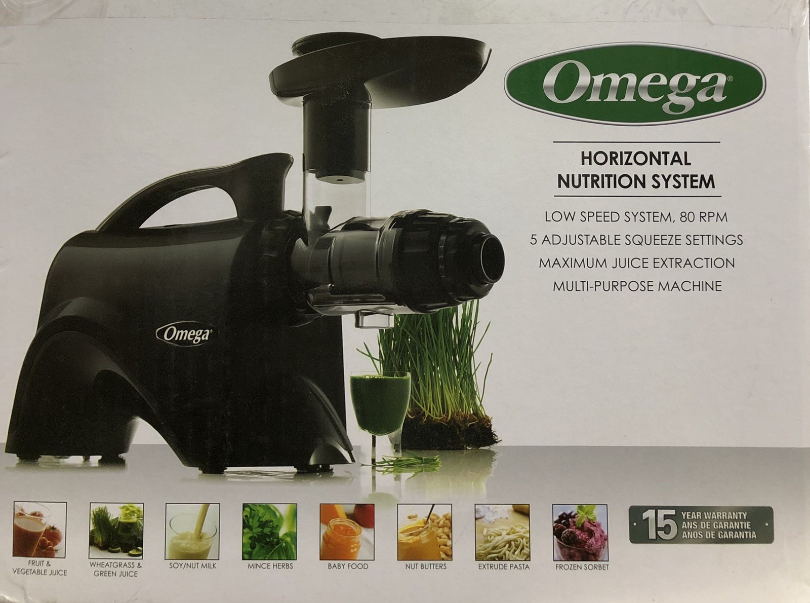 Omega Juicer NC900HBK19 Juice Extractor and Nutrition System