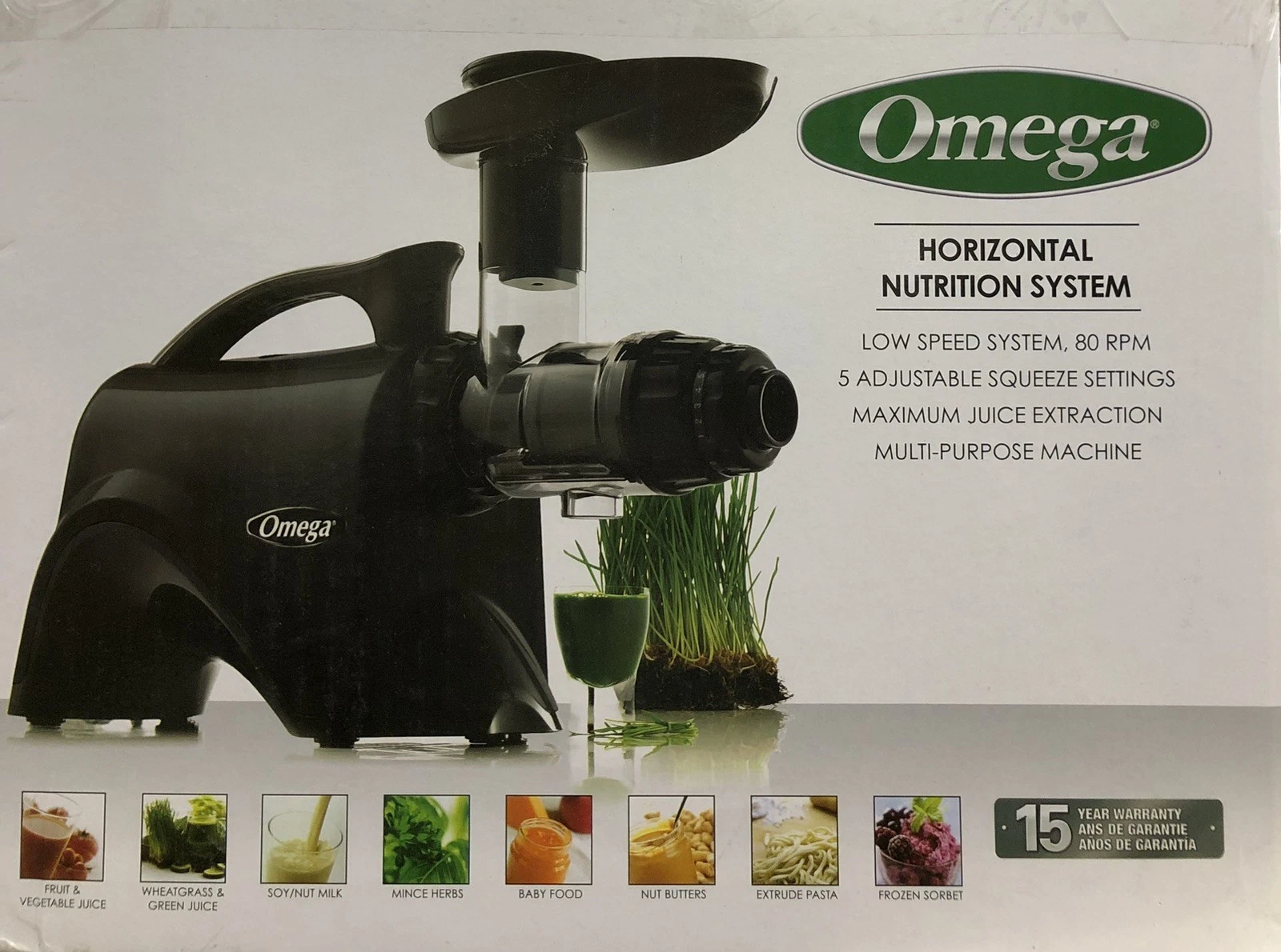 Omega Juicer NC900HBK19 Juice Extractor and Nutrition System