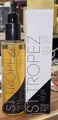 St. Tropez Self Tan Luxe Body Serum 6.7 Oz 200ml Long Lasting Natural Glow Boxed