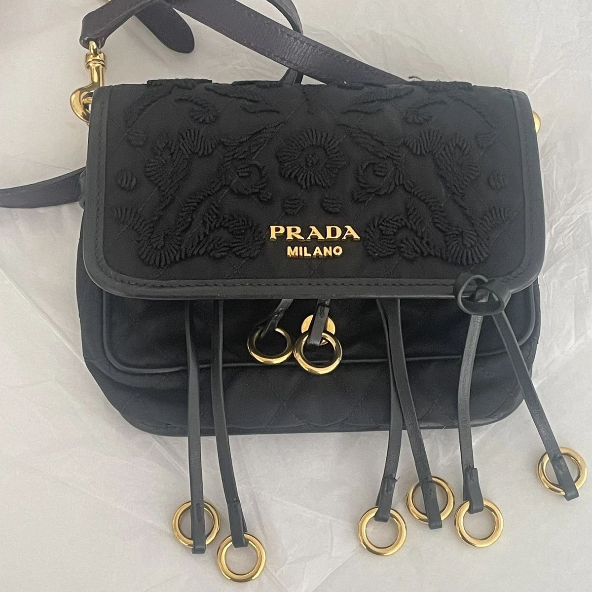 PRADA Tessuto Shoulder Bag Small Bags & Handbags for Women for