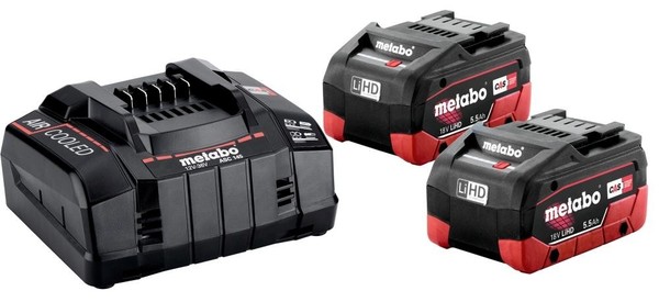 Metabo Akku Basis Set Lihd 2X18V 5,5Ah LadegeräT ASC 145 Im Karton-image