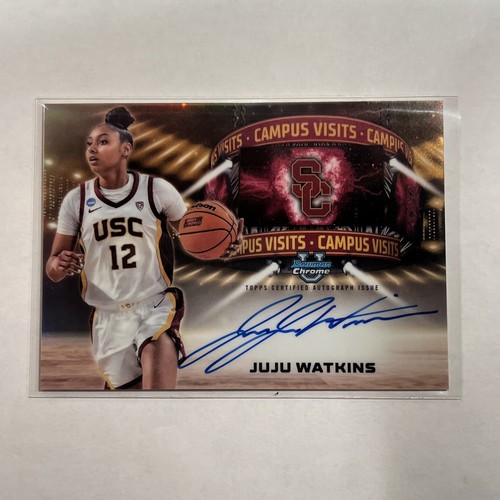 Juju Watkins #CVA-JJ — 2024 Bowman Chrome University Campus Visit Autograph basketball card
