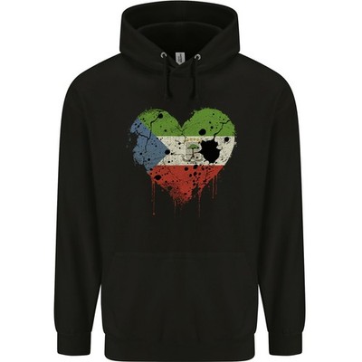 Love Flag Äquatorialguinea Fußball Kinder Hoodie