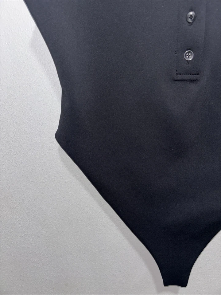 Женский боди на пуговицах Alice + Olivia Classics 1/4 черный размер S - Изображение 3 из 4