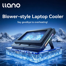 Llano V22 Laptop Cooler USB Charging with RGB Light for 13.3-17.3 Inch Gaming La