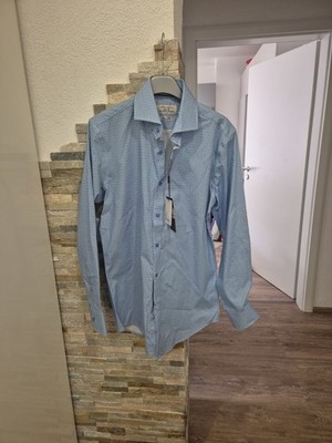 Herren Hemd Von Gianni Feraud Größe M  Neu Baumwolle Blau