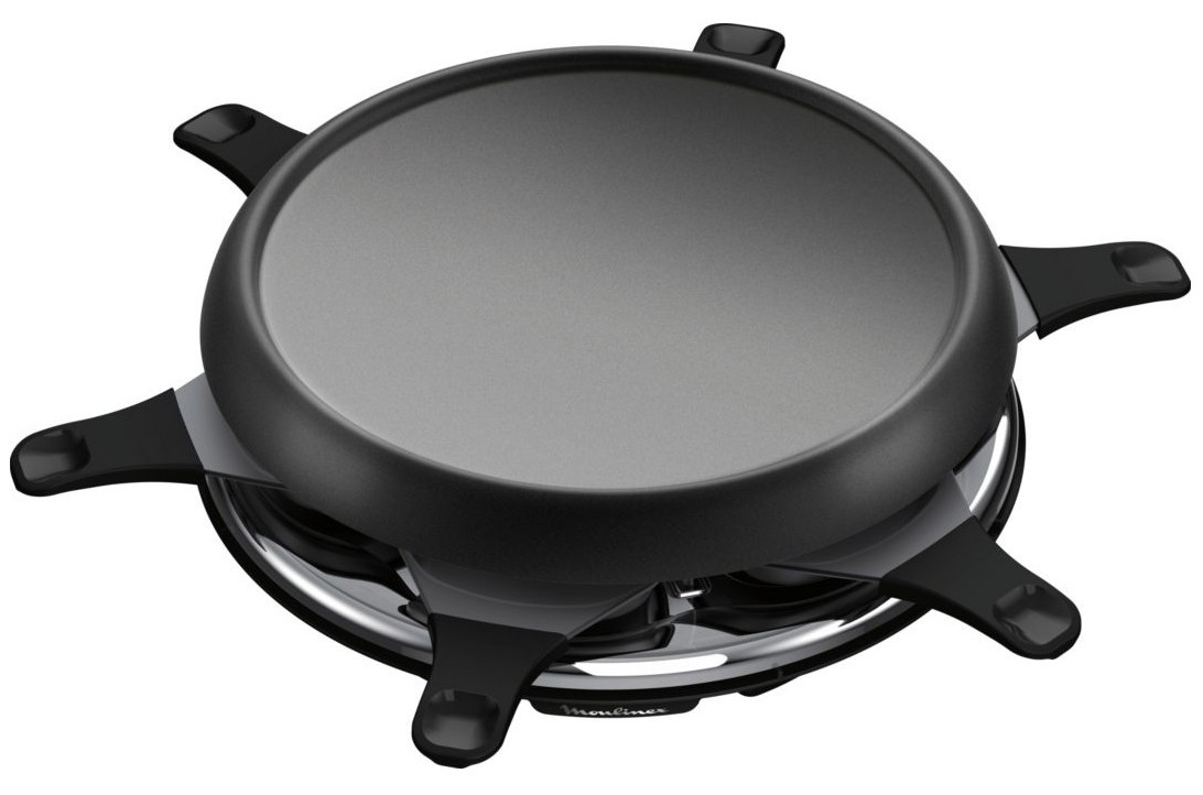Appareil à Raclette 3 en 1 Moulinex RE151812 Multifonction Plancha et Crêpes