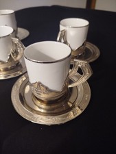 Servizio Da Caffè Vintage laminato Argento 800