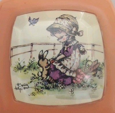 VTG RARE PINK Lucite SANYO Mirror Music Box Sound of Music JAPAN