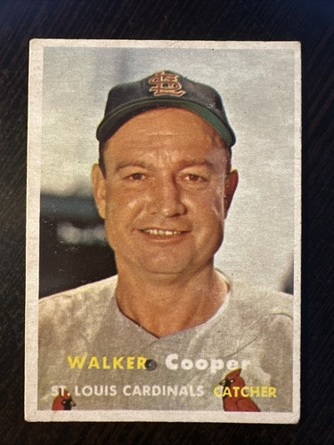 Walker Cooper #380 1957 Topps card