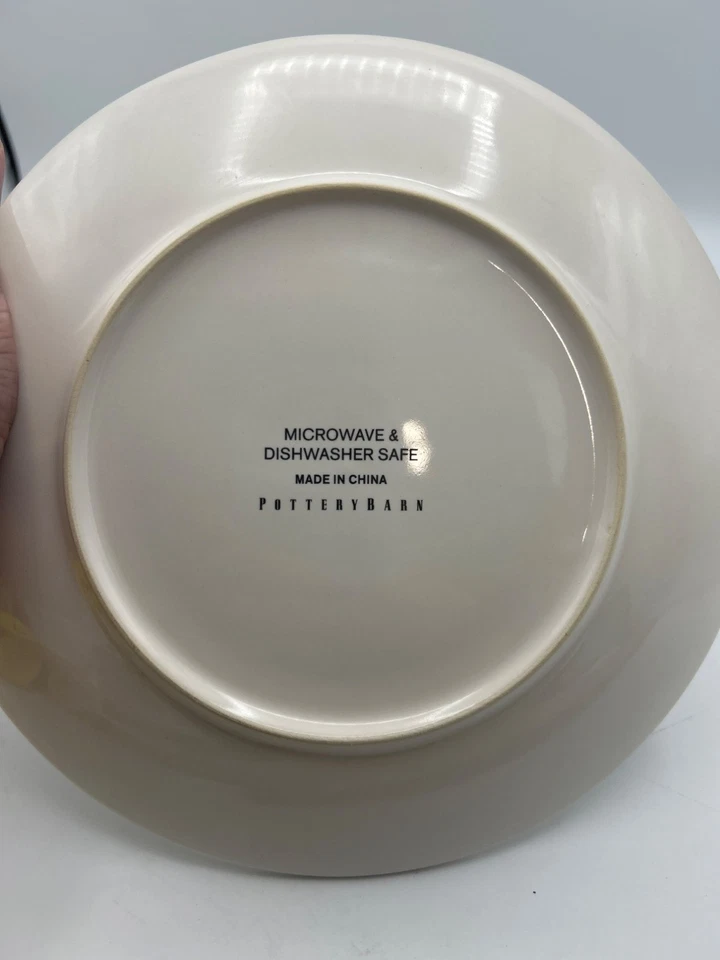 Conjunto de 8 pratos fofos para almoço de peru Pottery Barn Thanksgiving 2009 - Imagem 4 de 4