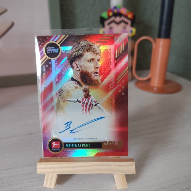 Jan-Niklas Beste Topps Gold Bundesliga 25/26 FC Freiburg Autograph /5