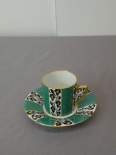 Schönes Mokkagedeck, Porzellan, Württemberg Porzellan, nummeriert, Handarbeit