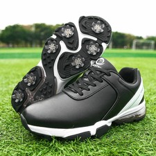Men Golf Shoes Spikes Golf Wears for Golfers Footwears Anti Slip Walking Sneaker