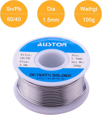 60-40 Tin Lead Rosin Core Solder Wire for Electrical Soldering (1.5Mm, 100G)