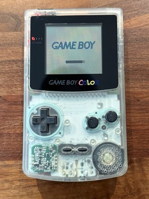 Nintendo Game Boy Color Handheld System - Clear tested works US SELLER