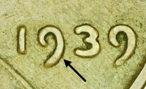1939-P Lincoln Wheat Cent — photo from the most recent tracked eBay sale
