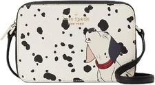 New Kate Spade X Disney 101 Dalmatians Mini Camera Crossbody Bag Multi K8239