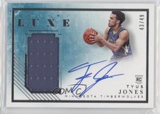 2015-16 Panini Luxe Rookie Memorabilia 43/49 Tyus Jones #RM-TJS Auto 00am