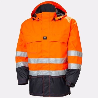 Helly Hansen Potsdam Jacket 4-6X Safety Reflective Detatchable Hood Hi-Vis 71374