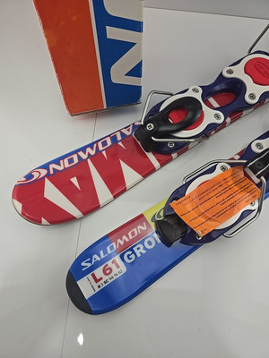 mini ski salomon minimax Rare SALOMON MINIMAX 61cm Snowblade Skis - Compact & Lightweight