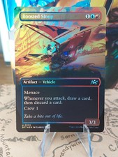 Boosted Sloop (Borderless) 320 Foil NM MTG Aetherdrift Magic